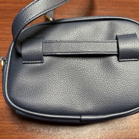 2025 Disney Mickey Mouse Icon Navy Blue Faux Leather Convertible Belt Pack 5x8” - Picture 3 of 6